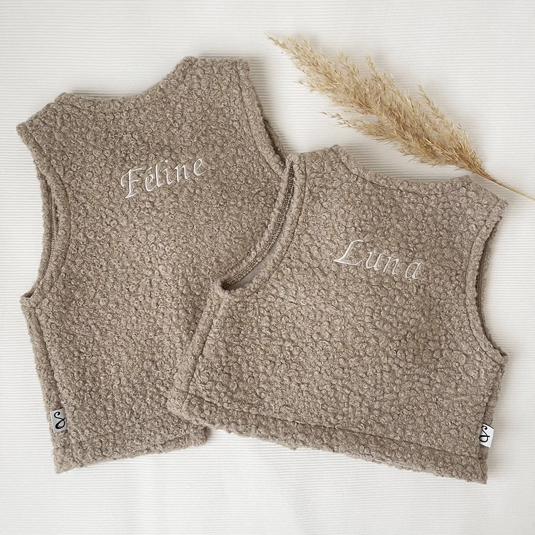 SODA FASHION boucle teddy gilet roze zacht