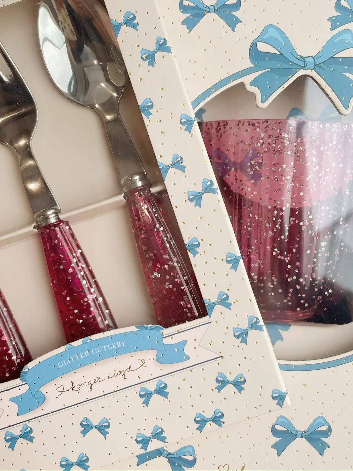 Konges Sløjd Glitterbestek Sparkling Sangria RVS