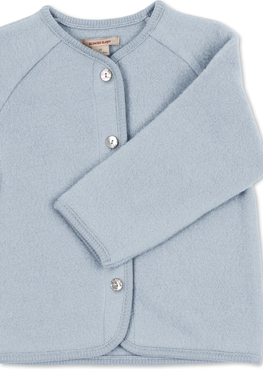 Konges Sløjd Saga vest blue sky wol fleece