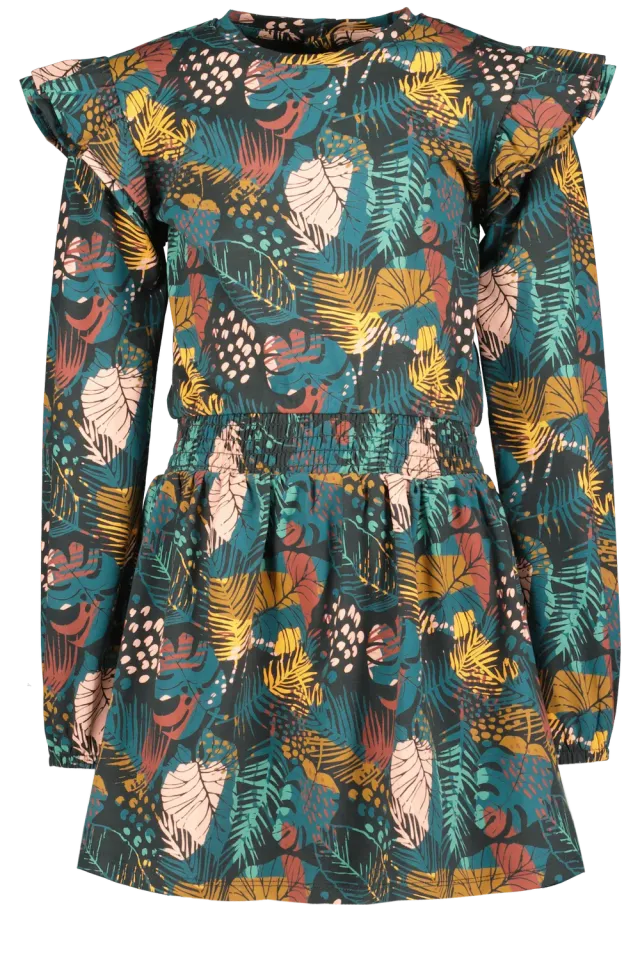 4President Iris Jurk meisjes jungle print katoen ruches