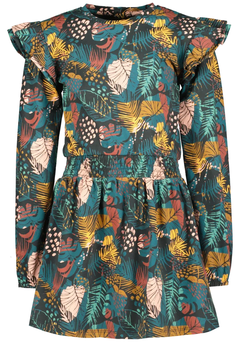 4President Iris Jurk meisjes jungle print katoen ruches