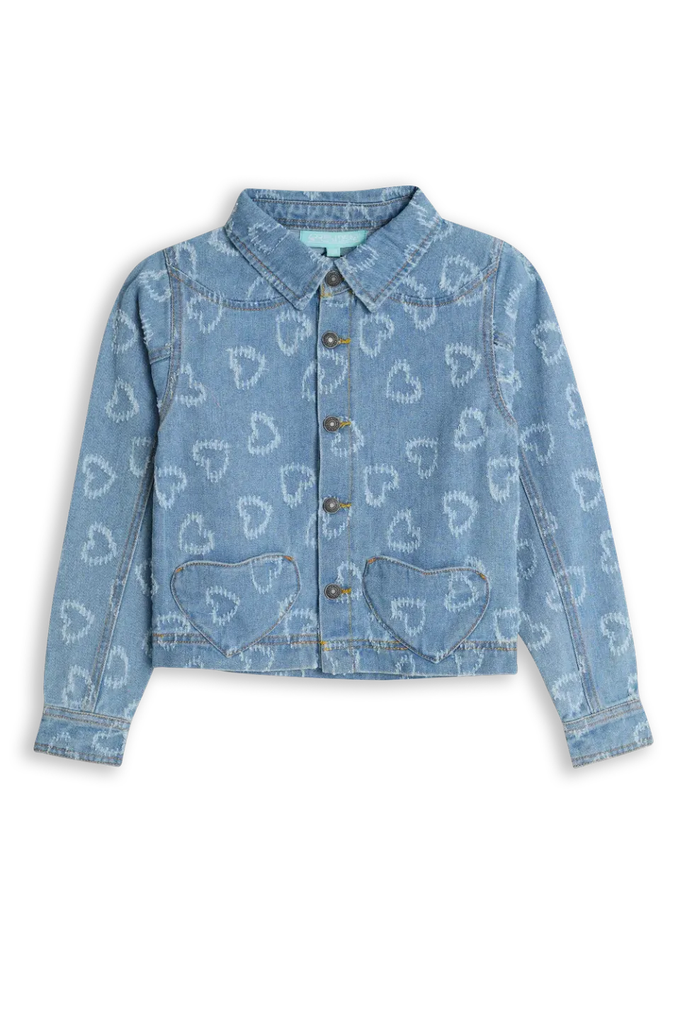 4PRESIDENT Betty Denim spijkerjasje blauw katoen
