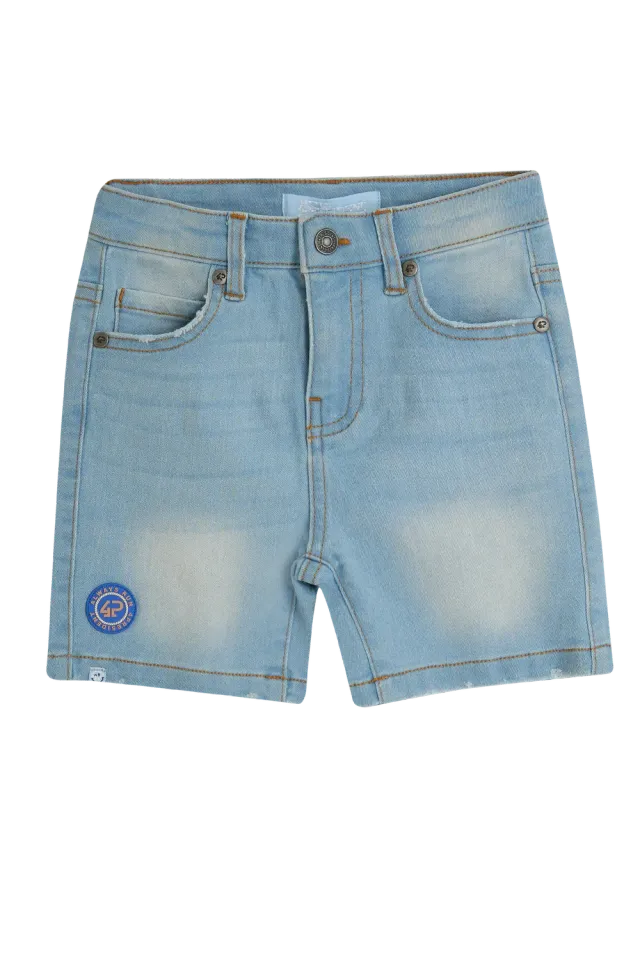 4PRESIDENT Olly Light Blue jongens short denim