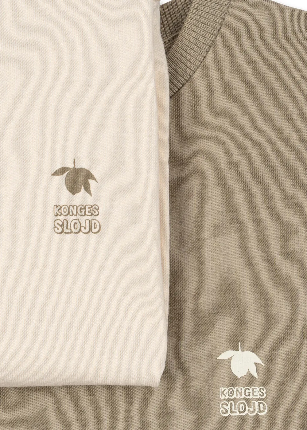 Konges Sløjd Lin shirt lange mouw 2-pack laurel oak biokatoen