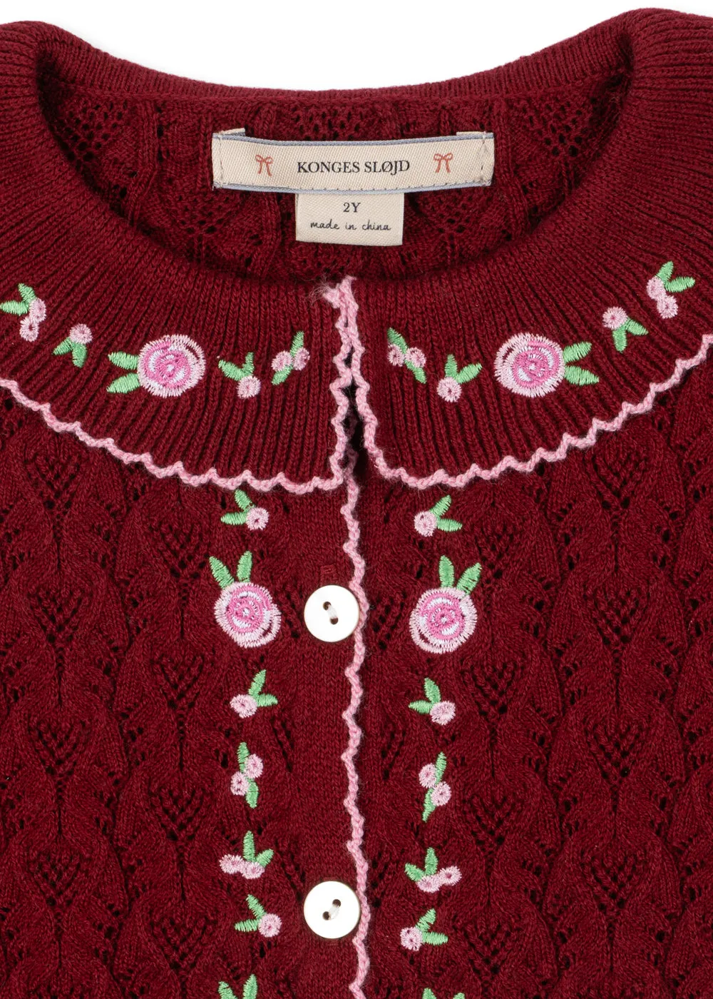 Konges Sløjd Rosier vestje pomegranate kasjmier