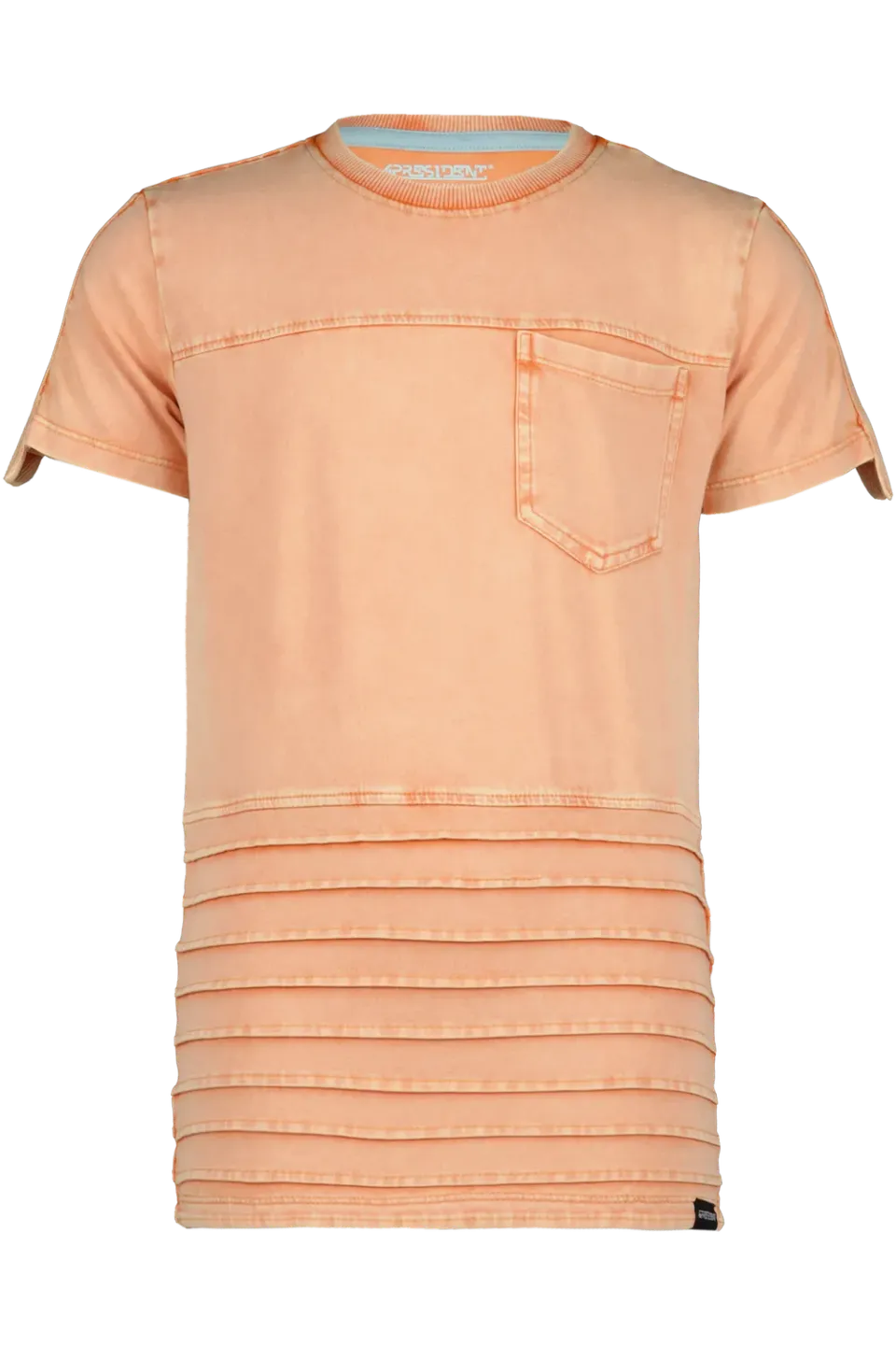 4President Tigo Orange Tiger t-shirt acid wash