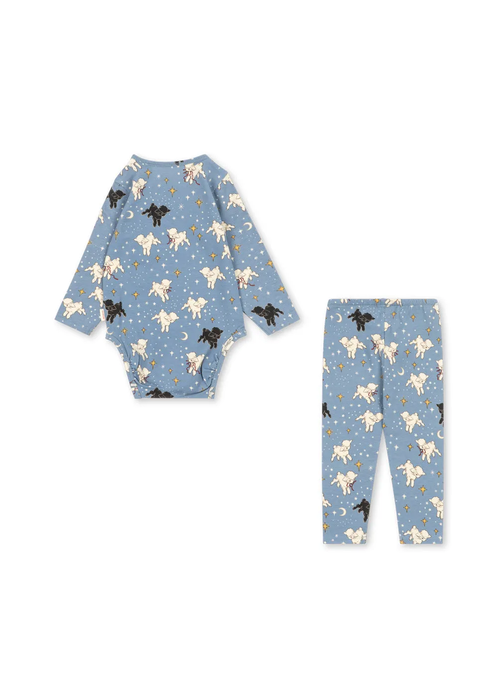 Konges Sløjd Basic Sheepy romper broek set biokatoen