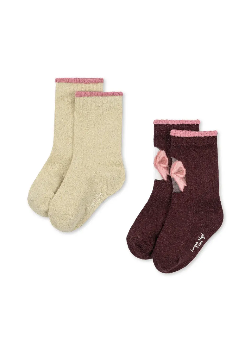 Konges Sløjd Sokken Bow Mix 2-pack katoen
