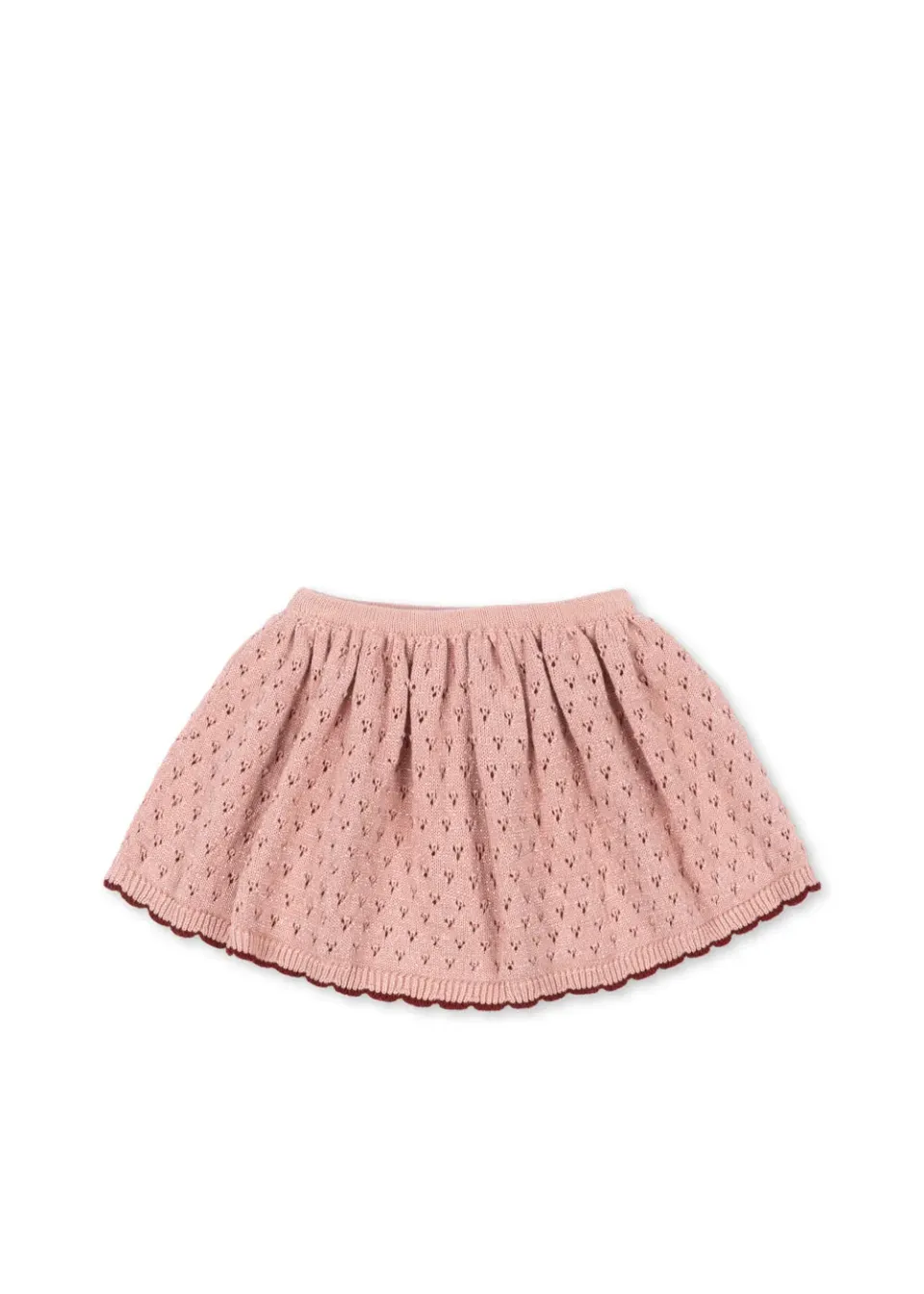 Konges Sløjd Holiday gebreide rok mellow rose glitter