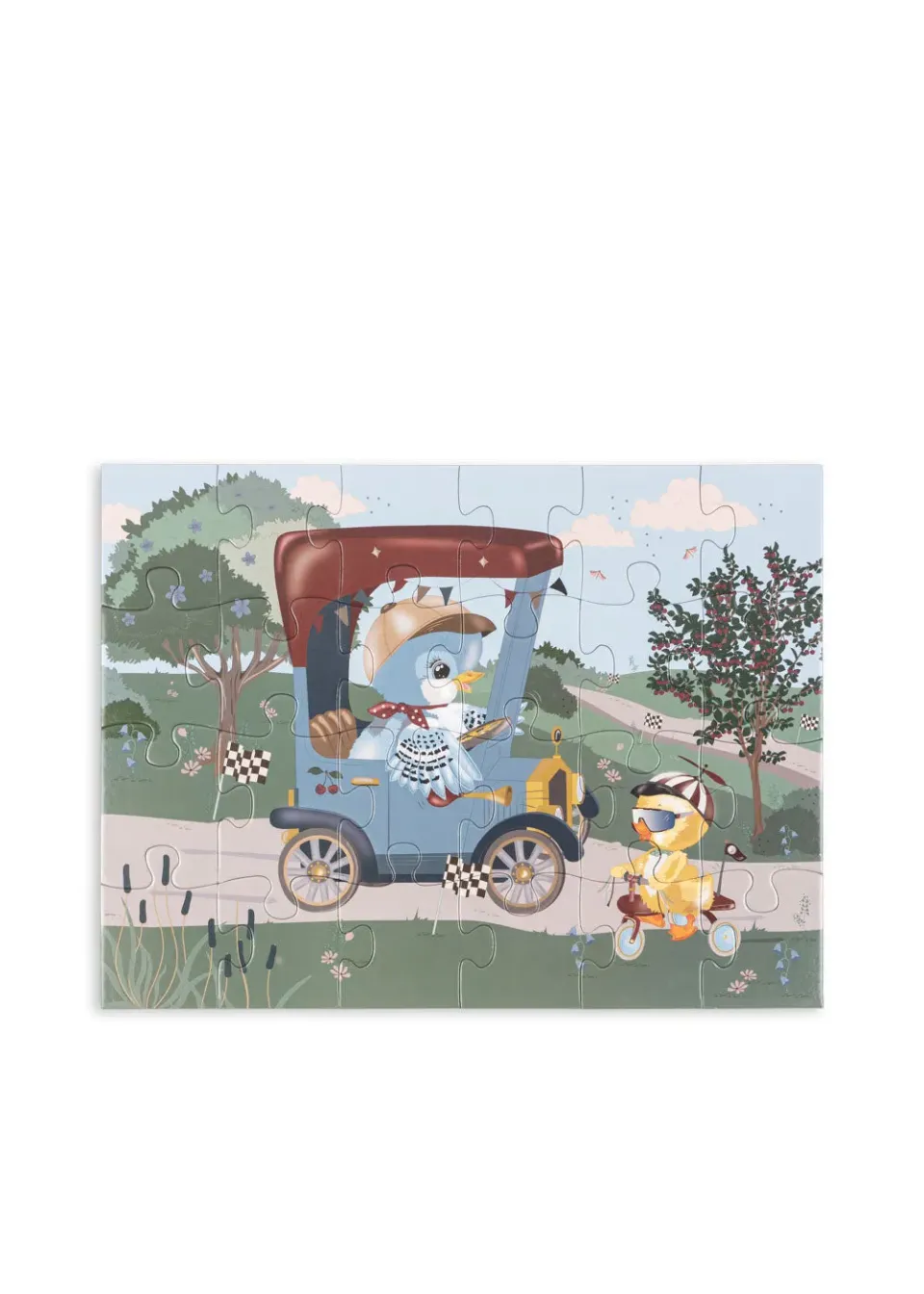Konges Sløjd Birdie Puzzel Car Birdie 24 stukjes