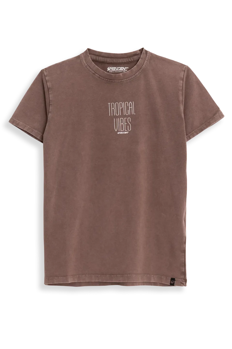 4PRESIDENT Ryan Stone Gray T-shirt korte mouw grijs