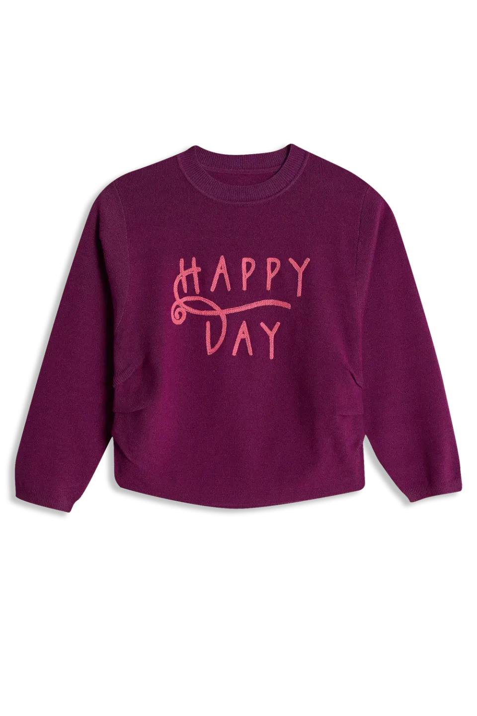 4President Kaicy longsleeve pink gebreid tekst