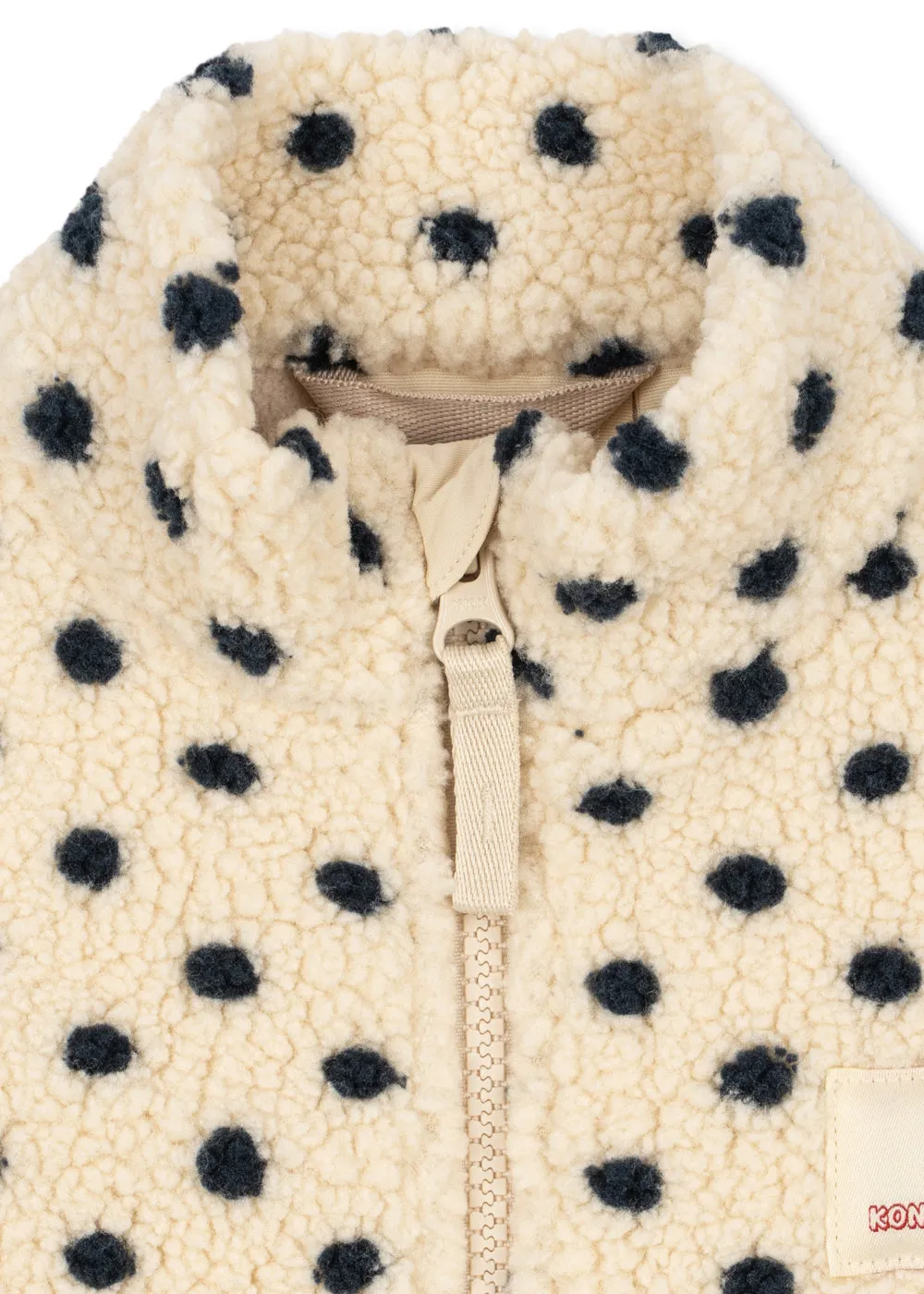 Konges Sløjd Jody teddy vest dot lumiere fleece