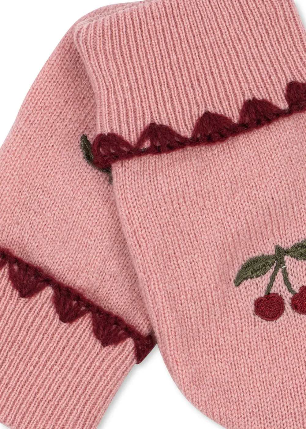 Konges Sløjd Collette wanten pale blush pure wol