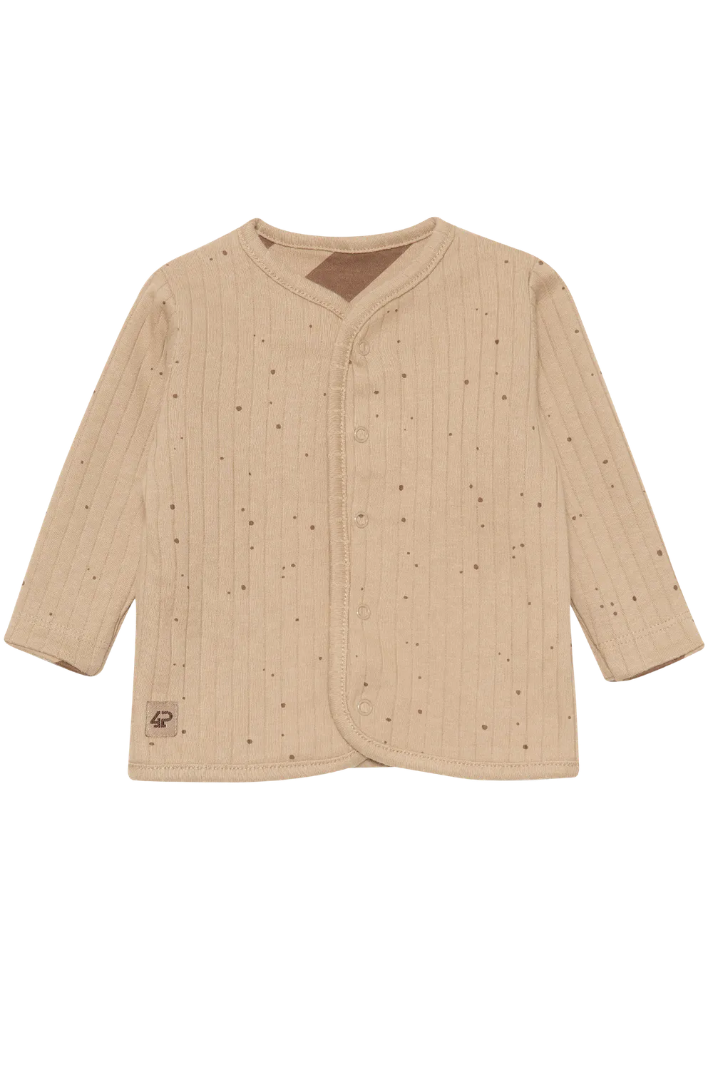 4PRESIDENT Ziri Sand sweater baby overslag katoen