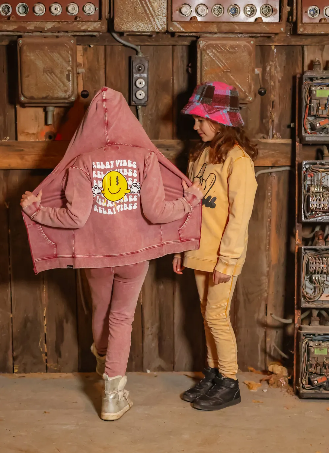 4President Noa Purple hoodie meisjes katoen