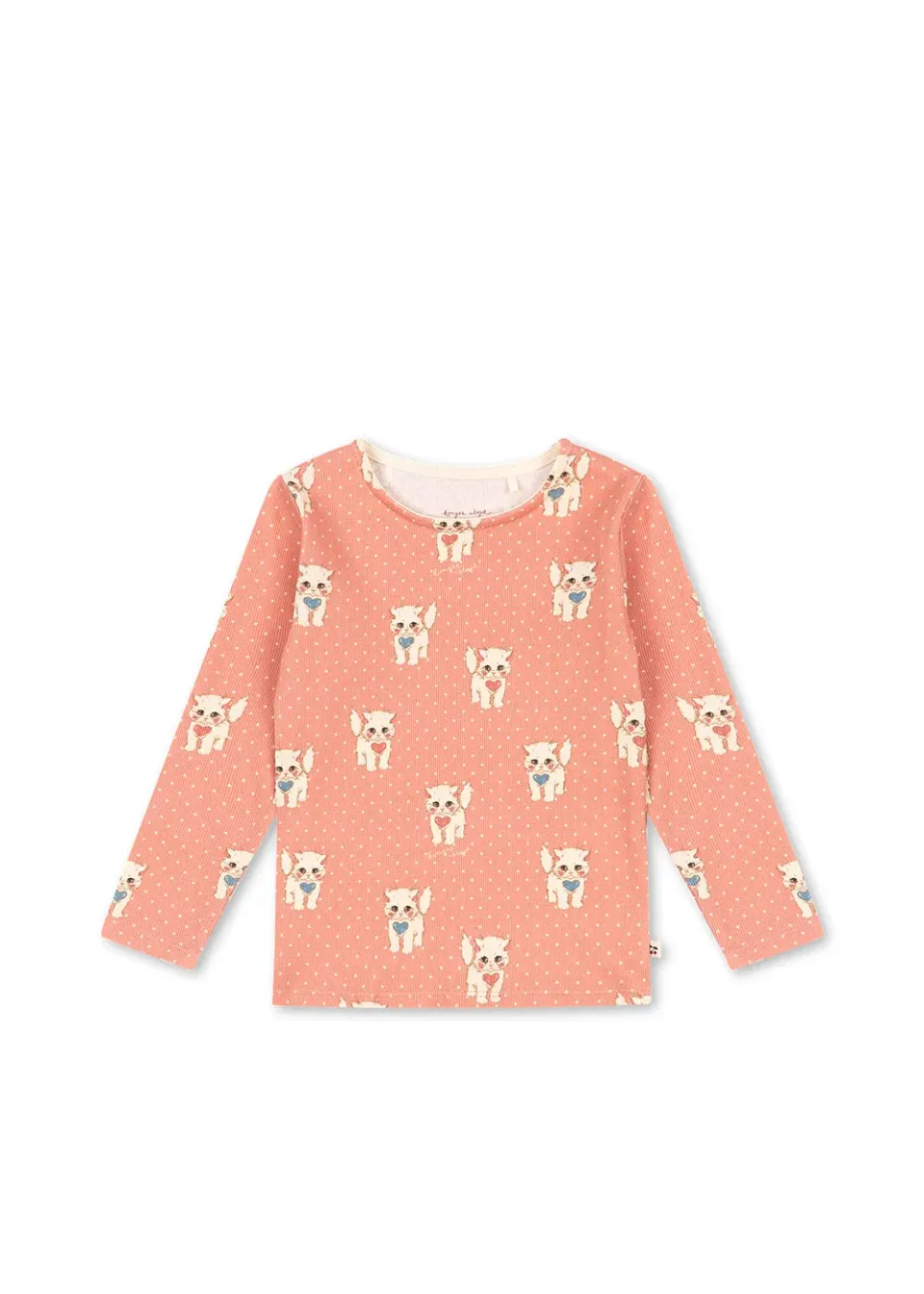 Konges Slöjd Ella longsleeve ciao miao rose biokatoen