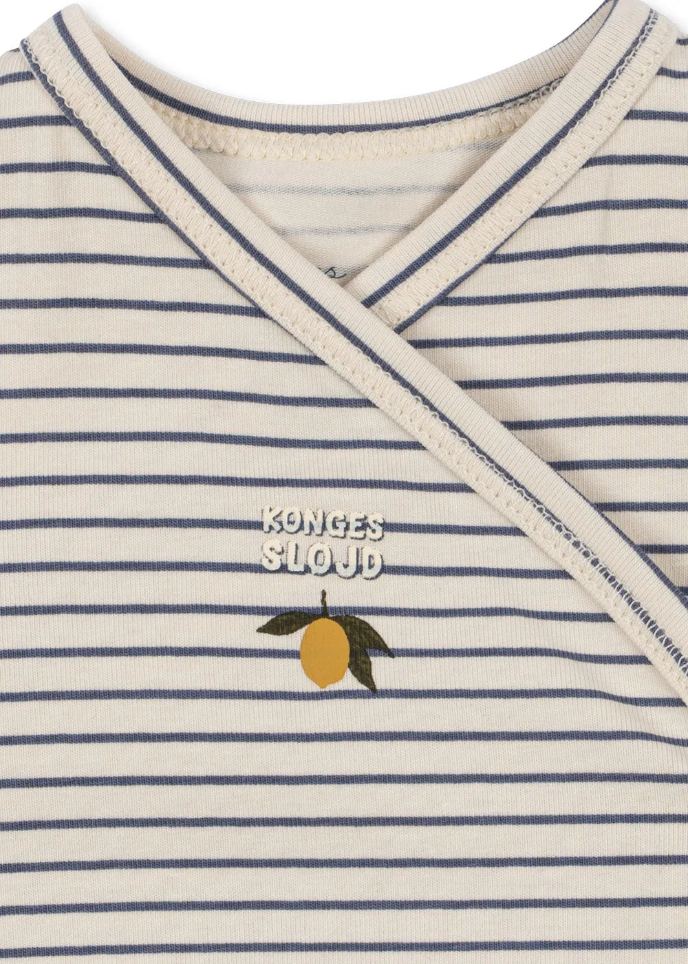 Konges Sløjd Basic newborn romper stripe como biokatoen