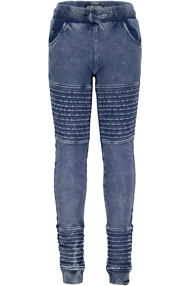 4PRESIDENT Mees jongensbroek Navy acid wash