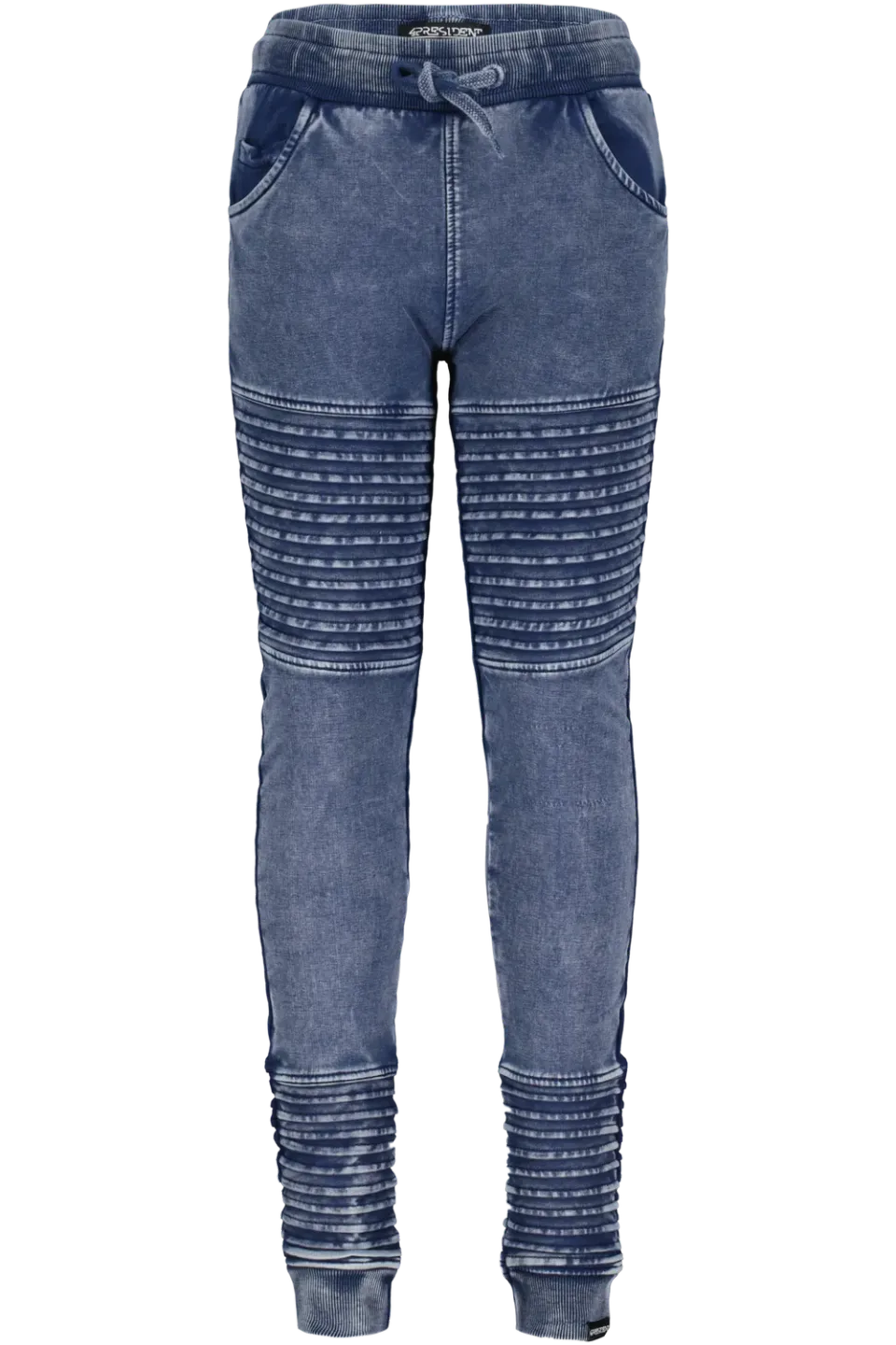 4PRESIDENT Mees jongensbroek Navy acid wash