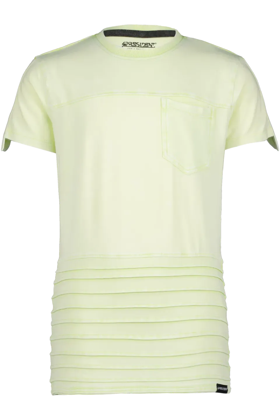 4President Tigo Sharp Green T-shirt groen acid wash