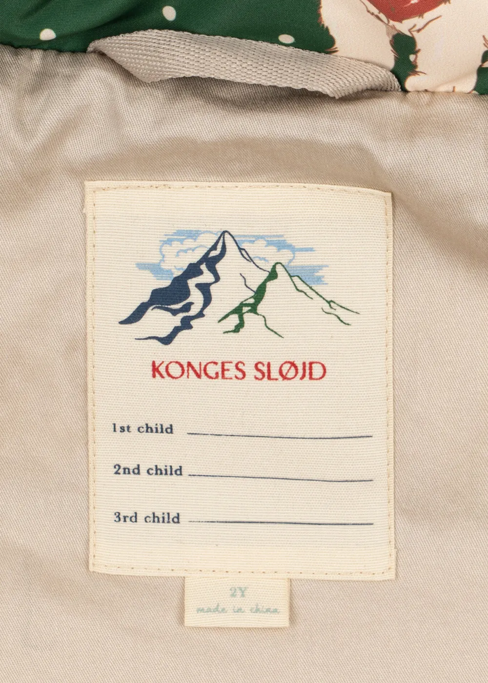 Konges Sløjd Magnum Donsjas winterjas dot miao verde dons