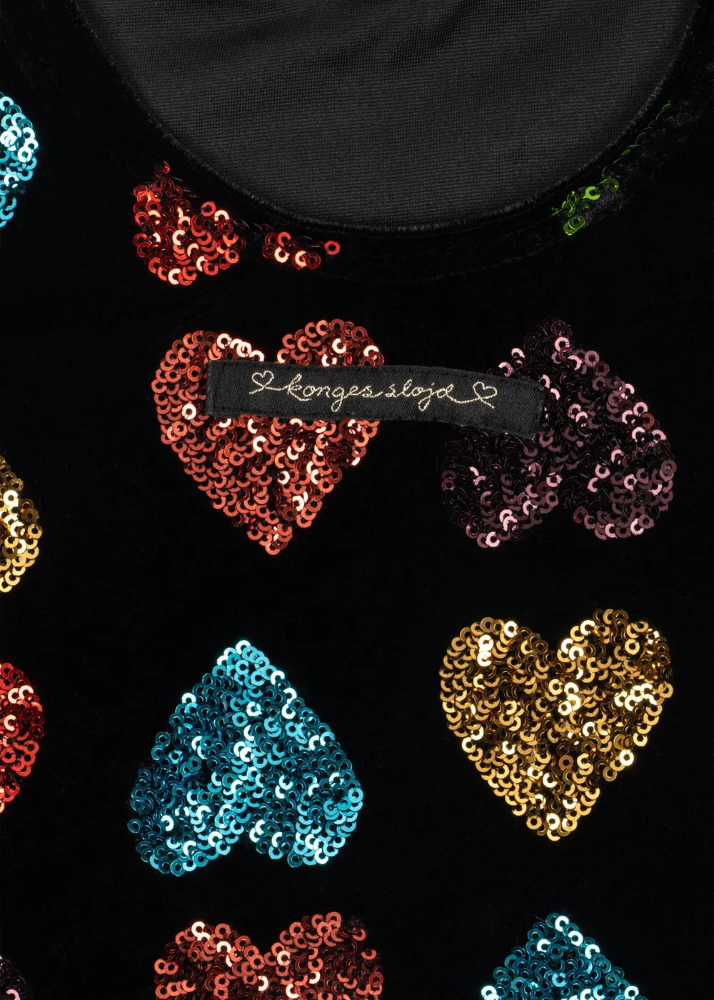 Konges Sløjd Cuore jurk amour sequin velours