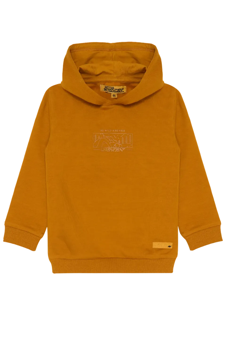 4President Borre hoodie sand bergprint katoen
