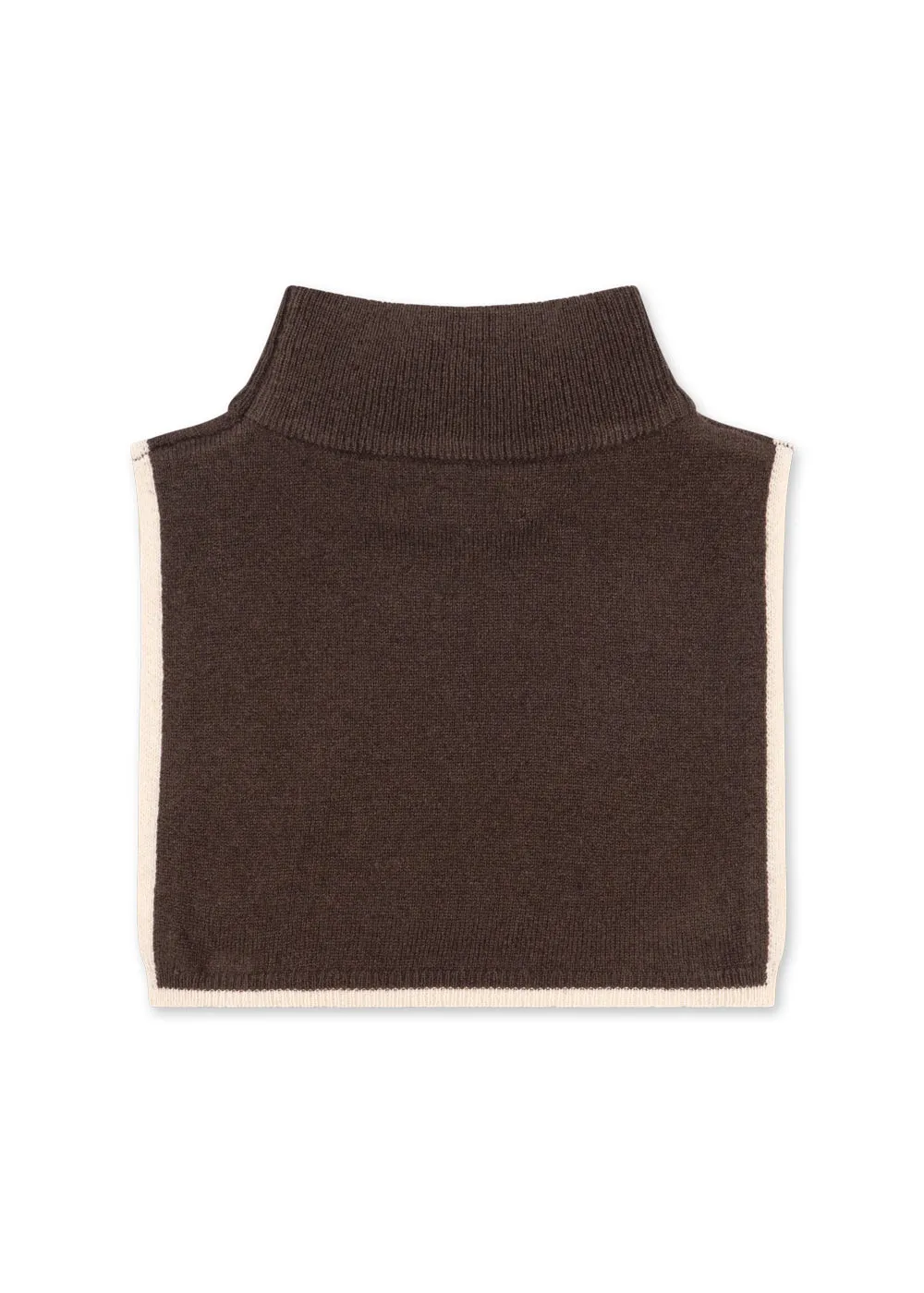 Konges Sløjd Collette nekwarmer chocolate brown wol
