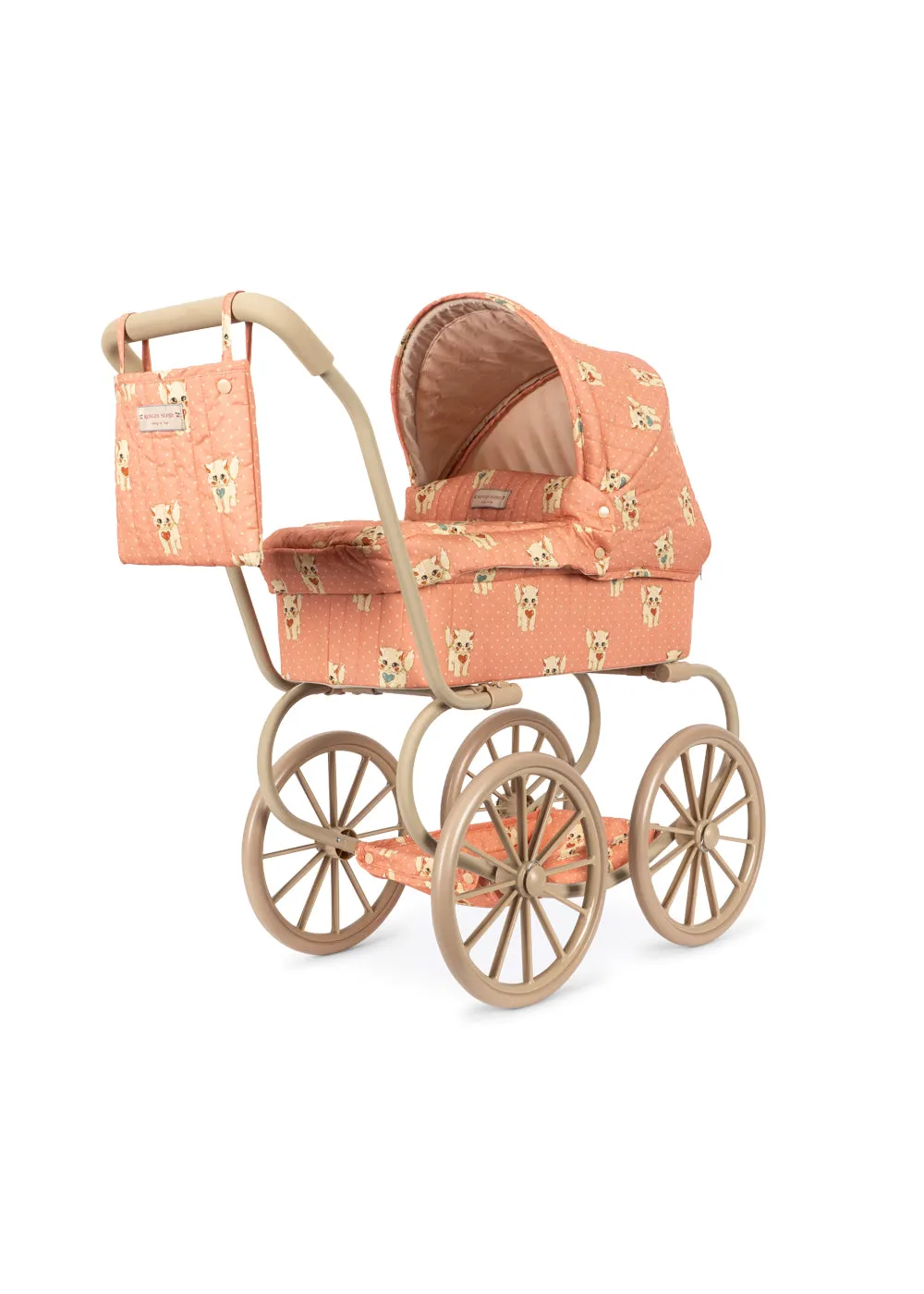 Konges Sløjd Minnie poppenwagen ciao miao rose vintage