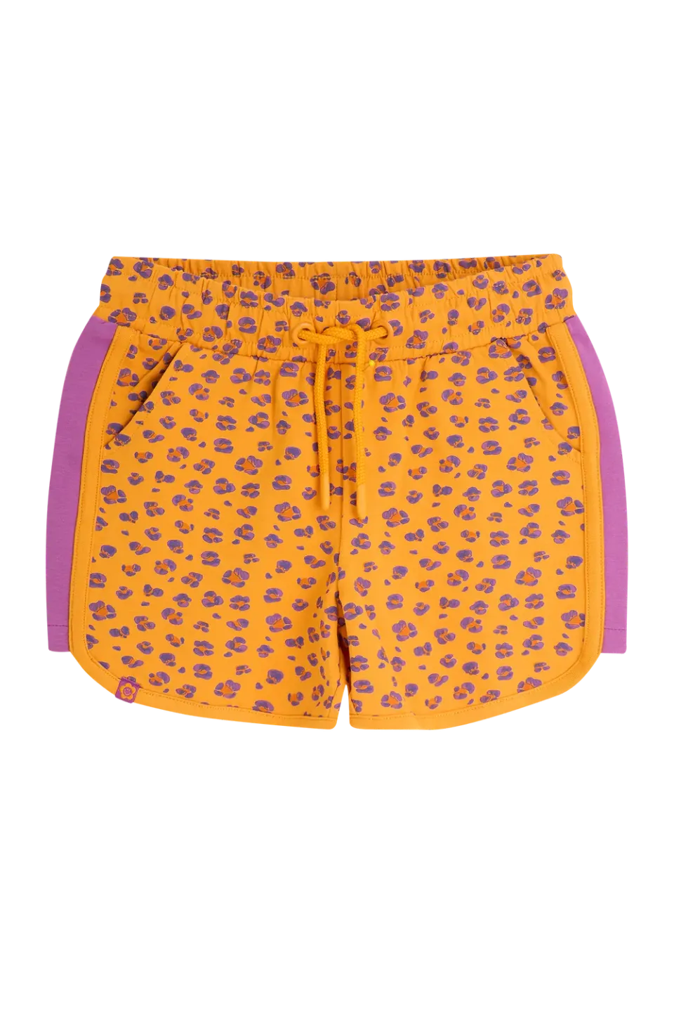 4PRESIDENT Nadine Orange shorts meisjes luipaardprint