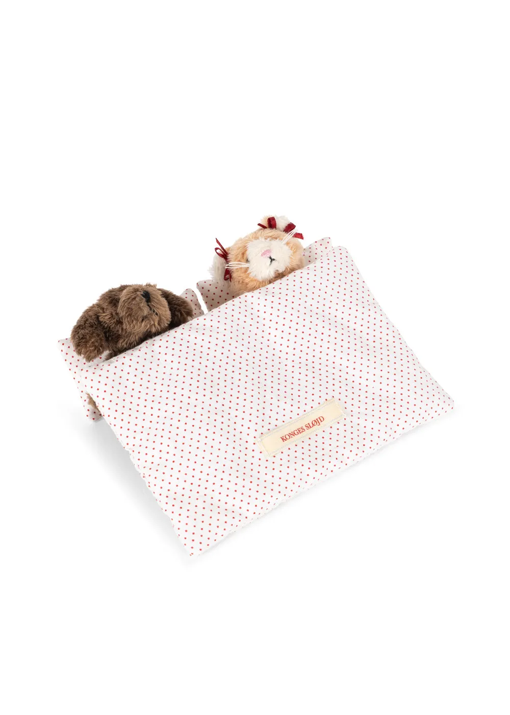Konges Sløjd Tiny Teddy knuffelset green stripe 2-delig