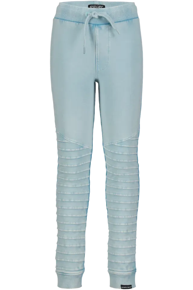 4PRESIDENT Tieme Blue Radiance broek acid wash biker