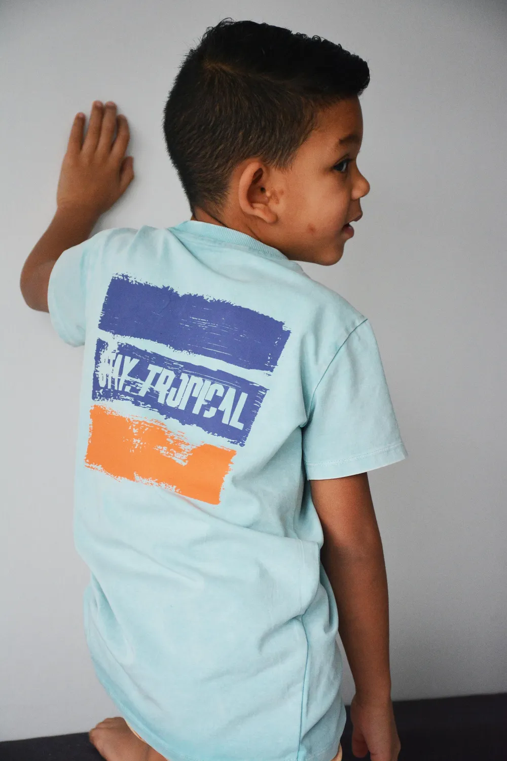 4President Thomas t-shirt blauw katoen jongens