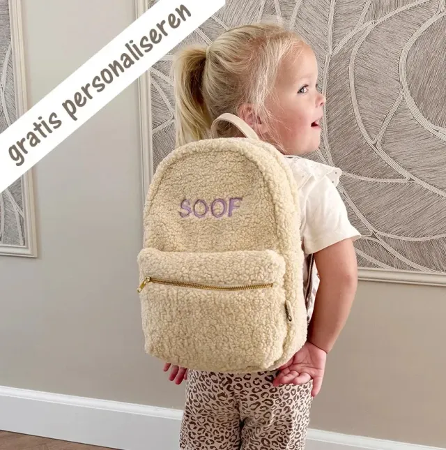 Soda Fashion Teddy rugtas pluche beige
