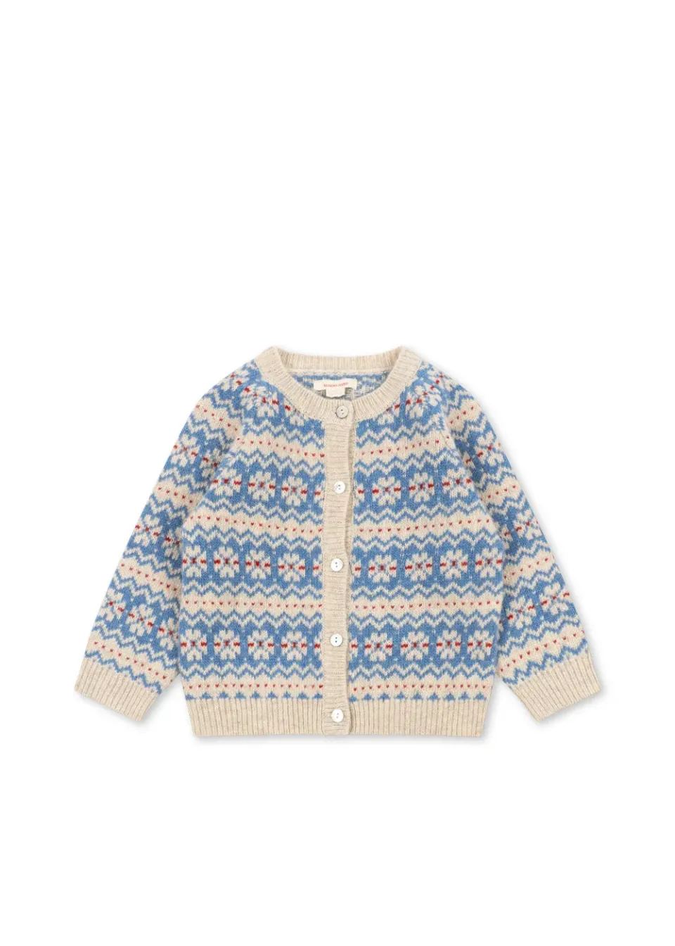 Konges Sløjd Billi cardigan blue multi wolmix