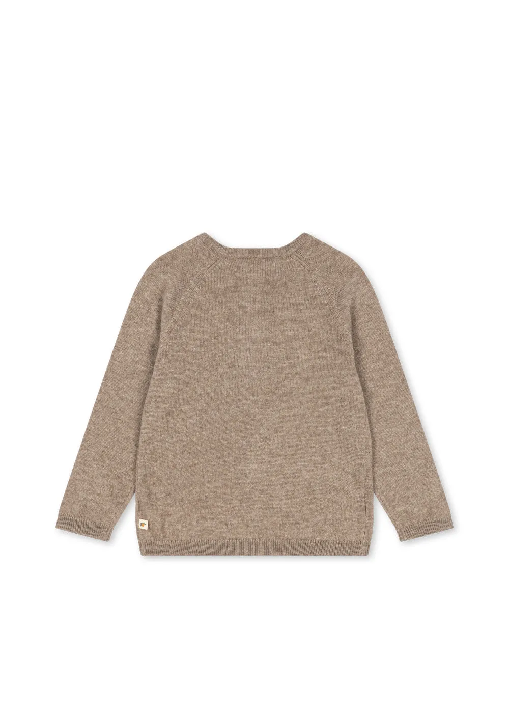 Konges Sløjd Mattou cardigan light brown wolvest