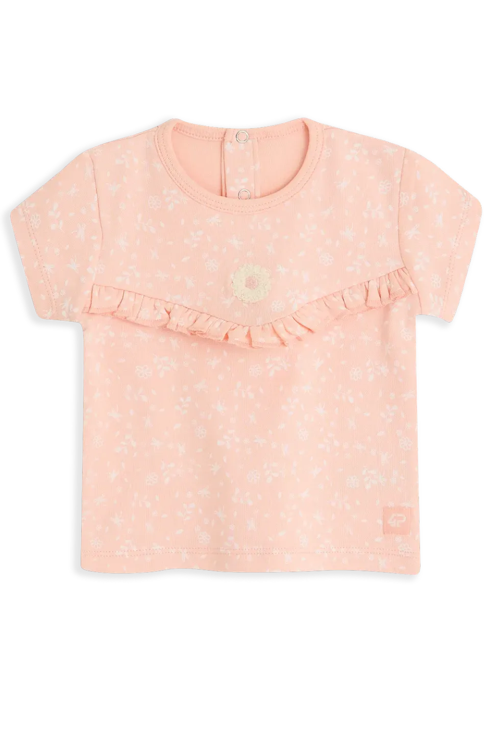 4PRESIDENT Yasmin Pink T-shirt baby bloemenprint katoen