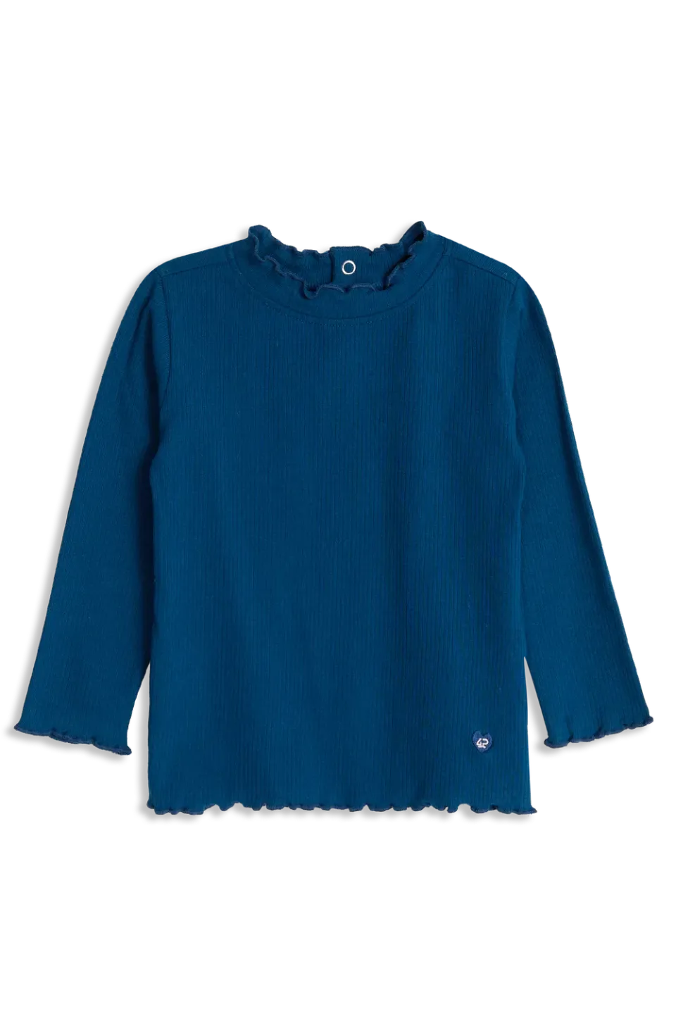 4President Bregje longsleeve blauw katoen meisjes