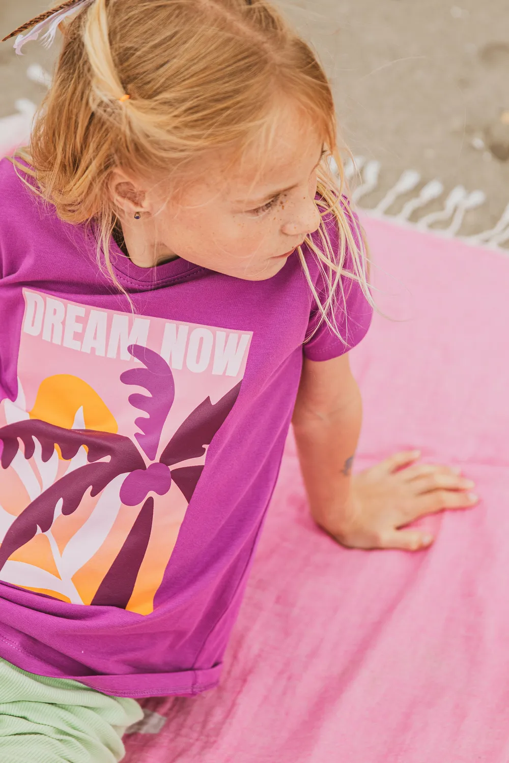 4President Nadia Purple t-shirt meisjes katoen
