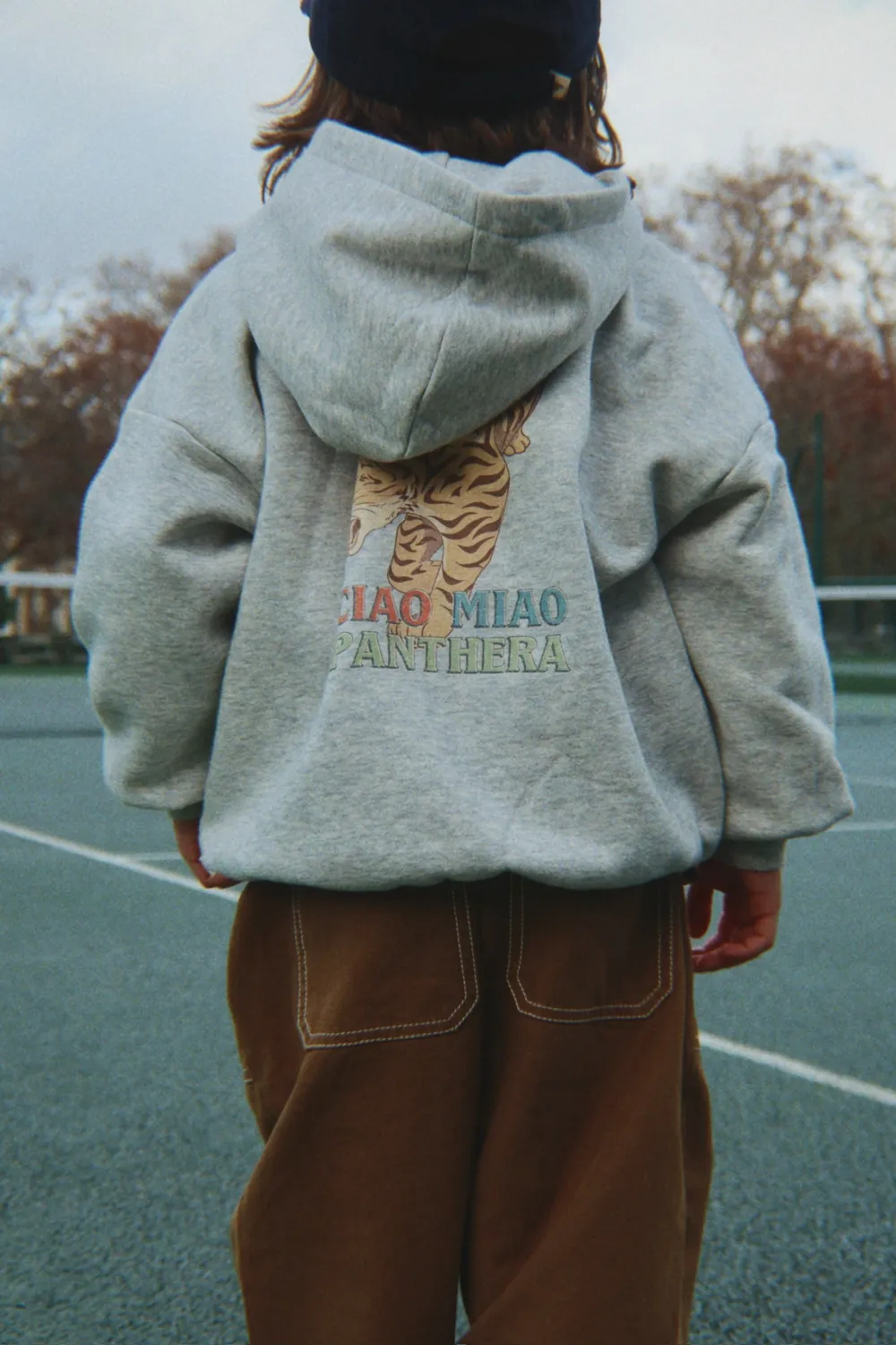 Konges Sløjd Lou Zip Hoodie vest grey melange biokatoen