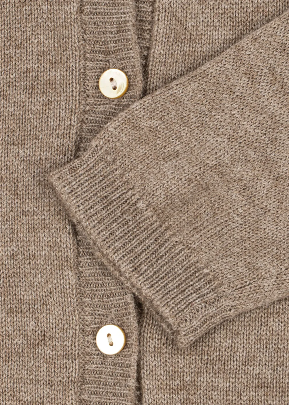 Konges Sløjd Mattou cardigan light brown wolvest