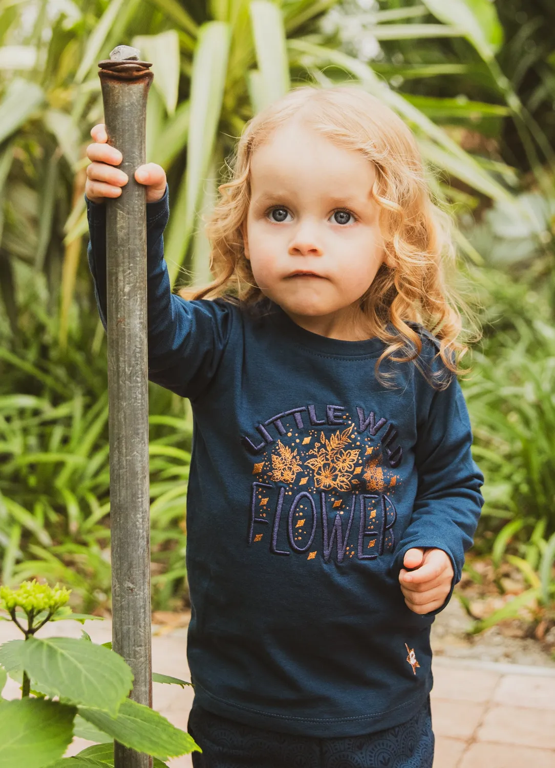 4PRESIDENT Kiana Blue Wing Teal shirt lange mouwen