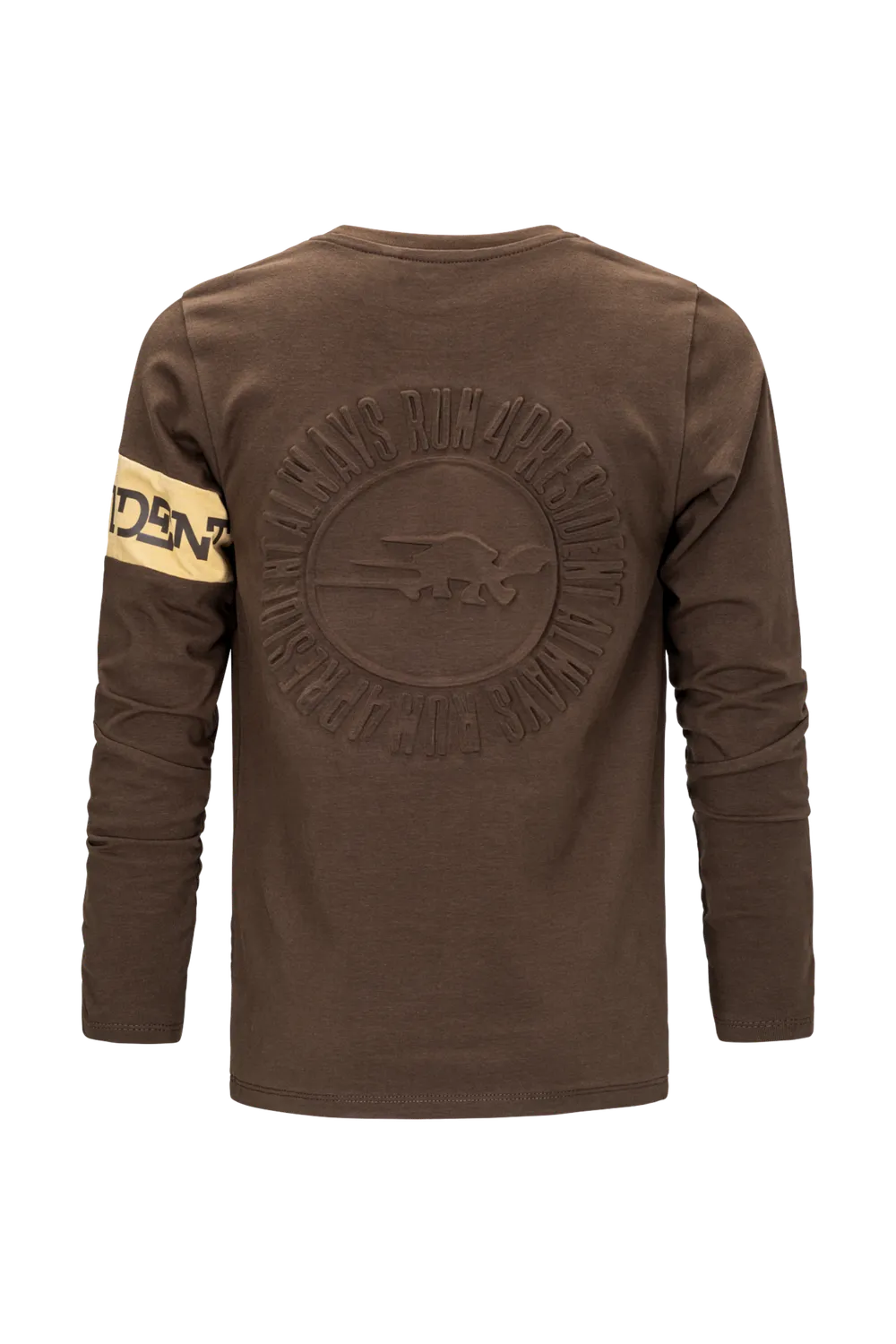 4President Adam Brown longsleeve jongens bruin