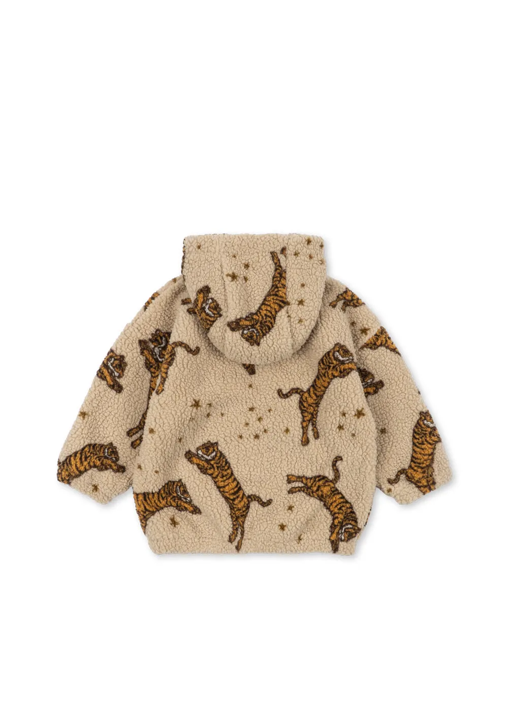 Konges Sløjd Jody teddy hoodie tiger met capuchon