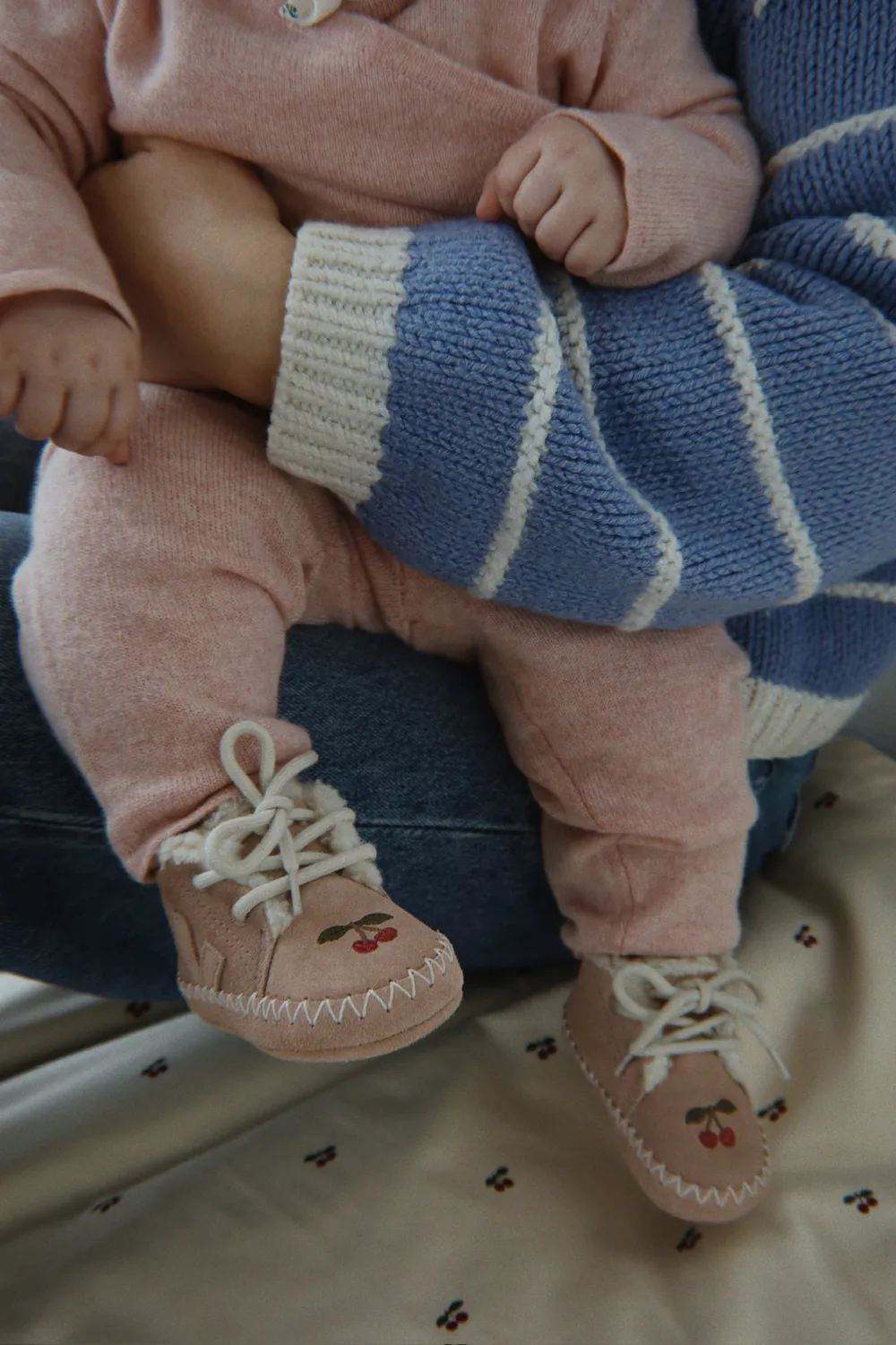 Konges Sløjd Veja Baby Shoe Babyschoen Blush Suède