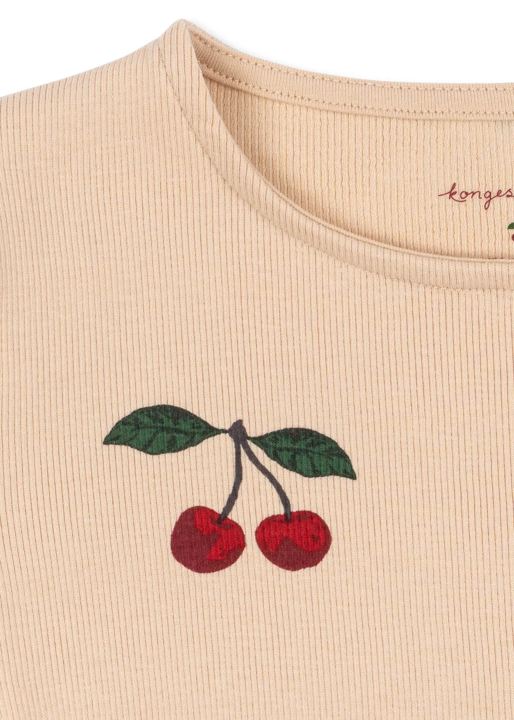 Konges Sløjd Ella Langarm T shirt ma grande cerise bio