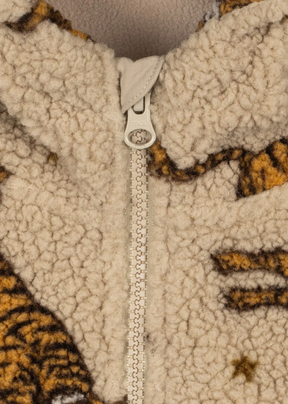 Konges Sløjd Jody teddy hoodie tiger met capuchon