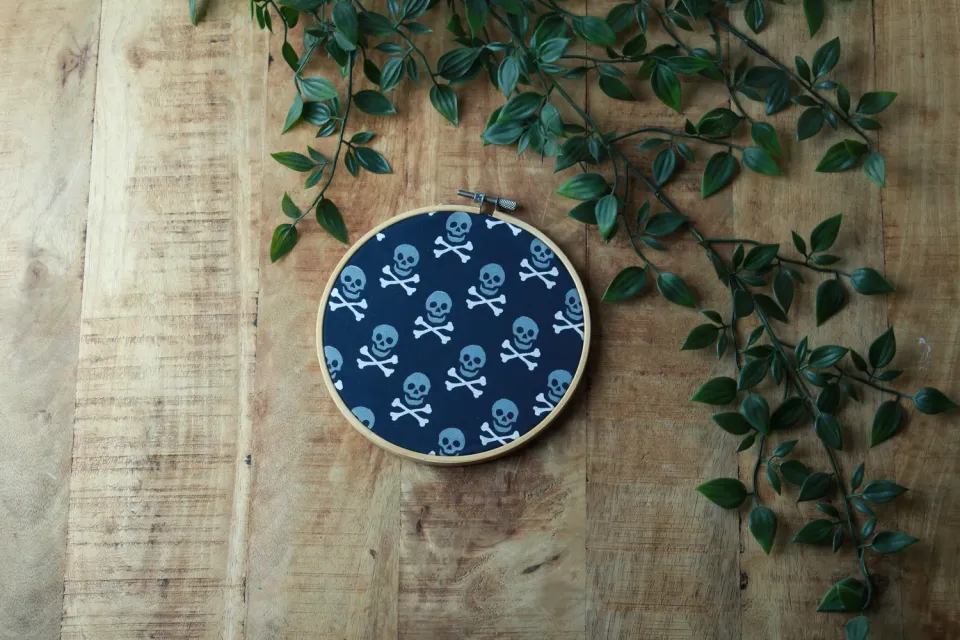 Een presentje Piratenpret wandcirkel blauw 15 cm