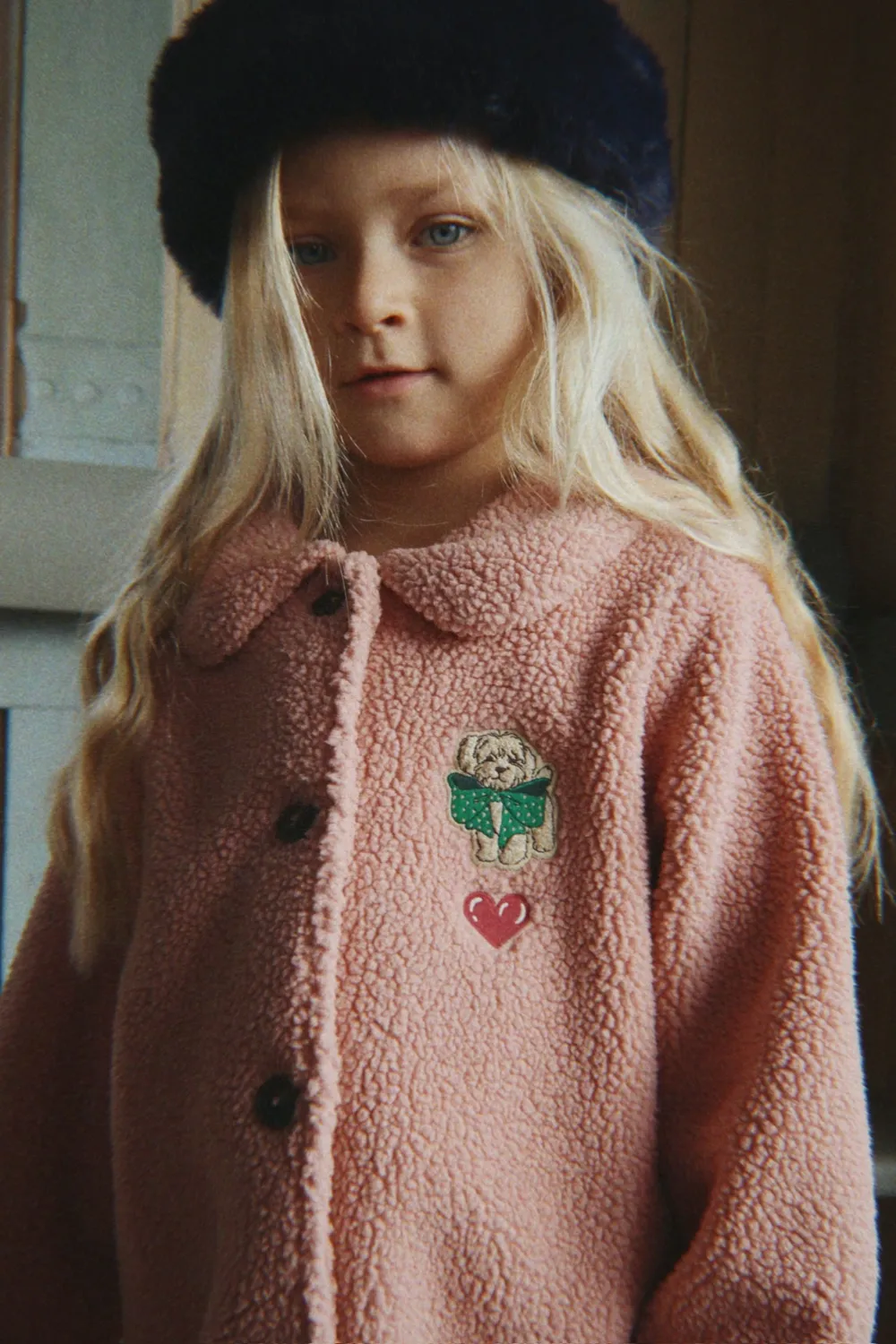 Konges Sløjd Jody fleece jas mellow rose zacht